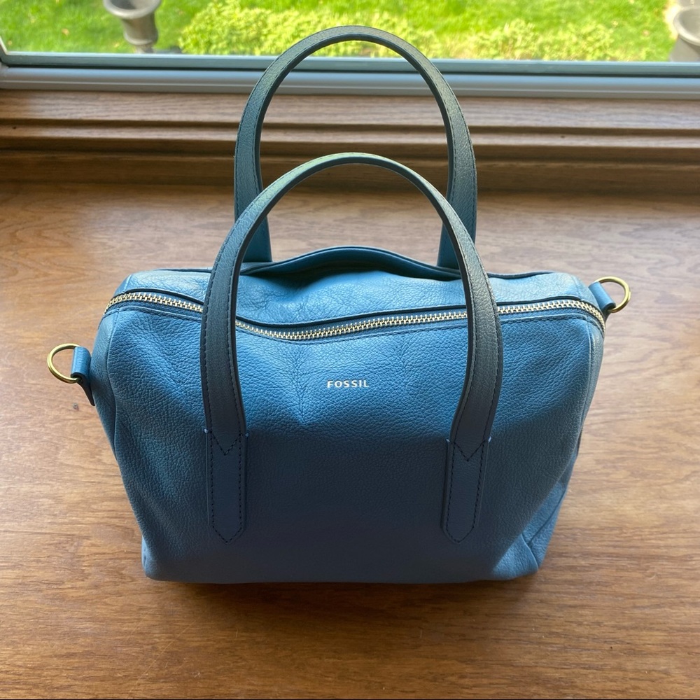 Dust Blue Fossil Bag
